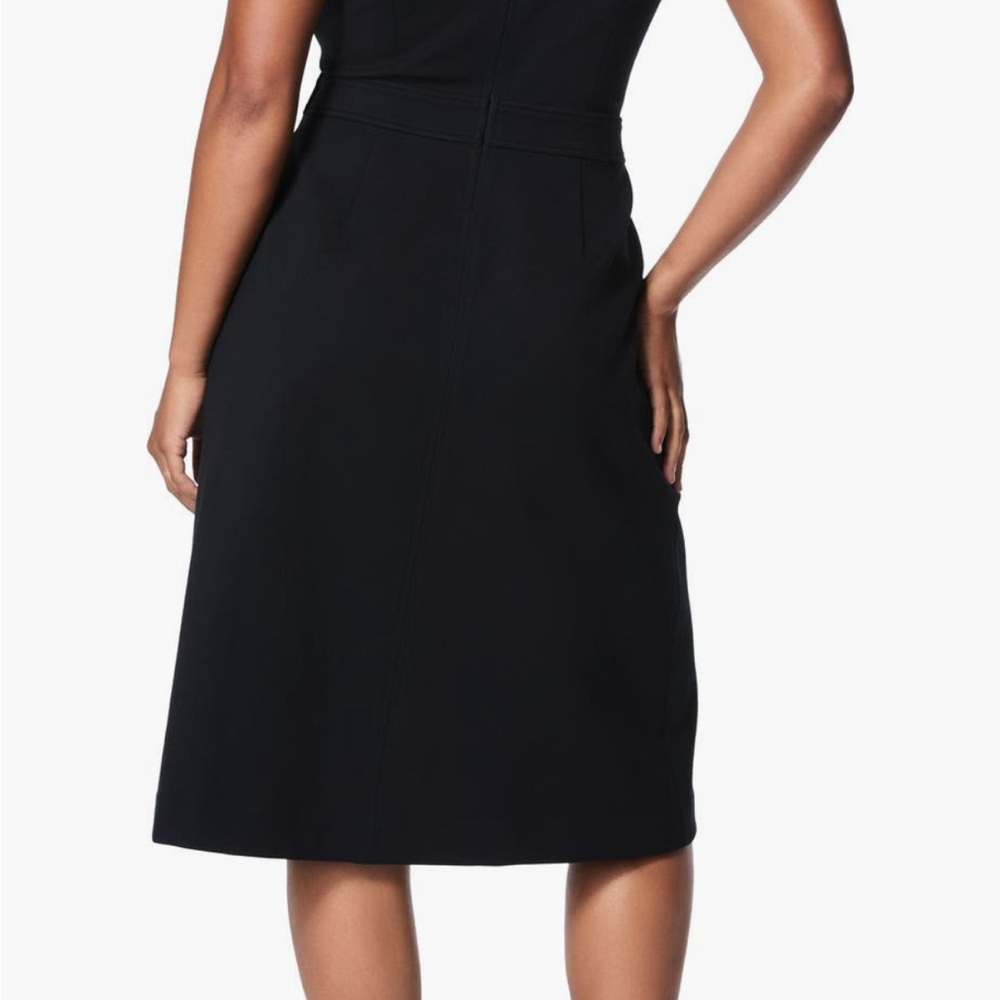 SPANX Black Belted Sleeveless Ponte Cargo Midi Dress Small NWT - Picture 7 of 13